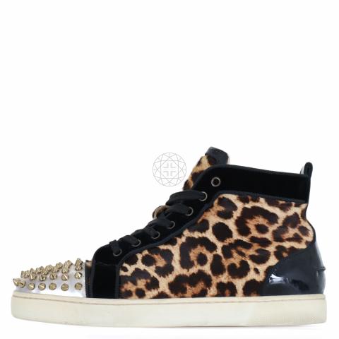 Christian louboutin leopard sneakers hotsell